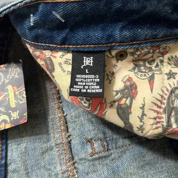 Ed Hardy Women's Blue Shorts Size L - Picture 11 of 11